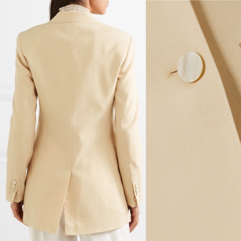 THEORY Double-breasted wool-blend canvas blazer 00 - Picture 5 of 8